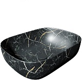 Teymi Раковина накладная Solli 50 Artceramic T50394 черный мрамор