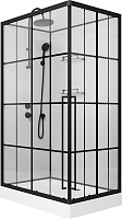 Niagara Душевая кабина Standart 100x80 L черная