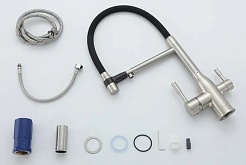 Frap Смеситель для кухни F4398-5 сатин – фотография-3