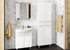 Onika Шкаф пенал Модерн 60.10 белый – фотография-3