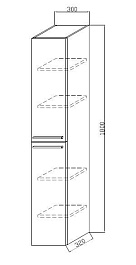 Kolpa San Пенал Jolie J1803 WH/WH – фотография-2
