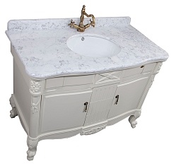 Demax Тумба с раковиной "Луизиана 120" blanco (173022) – фотография-4