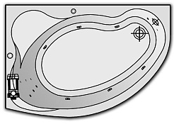 Kolpa San  Акриловая ванна Calando L OPTIMA – фотография-4