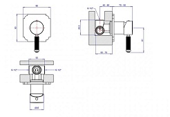 Cezares Смеситель OLIMP-DIM2-03/24-L для душа – фотография-2