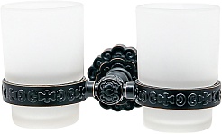 Milacio Стакан для зубных щеток Villena MC.904.BBR двойной черная бронза – фотография-1