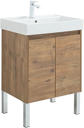 Aquanet Мебель для ванной Nova Lite 60 2 дверцы подвесная дуб рустикальный – фотография-13