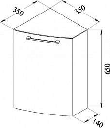 De Aqua Шкаф Токката Тока 3 R – фотография-3