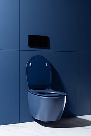 Allen Brau Унитаз подвесной Fantasy 4.11004.ID индиго с крышкой 4.11005.ID – фотография-11