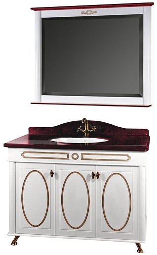 Водолей Мебель для ванной "Анжелика 120" F-1 красная – фото-1