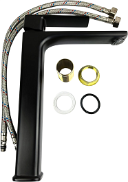 Teymi Смеситель для раковины чаши Lori T10260 черный матовый – фотография-8