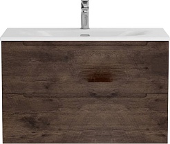 BelBagno Тумба с раковиной Etna 80 подвесная Rovere Moro с раковиной BB-8099-80 – фотография-2