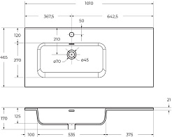 BelBagno Тумба с раковиной Etna 100 L подвесная бежевая матовая – фотография-16