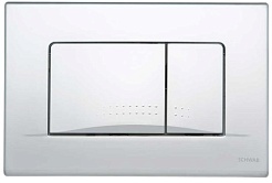 Schwab Кнопка смыва Dots Duo матовый хром – фотография-1