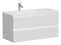 Sancos Тумба с раковиной Folk 100 L bianco раковина Grace 101 L CN7014 – фотография-1