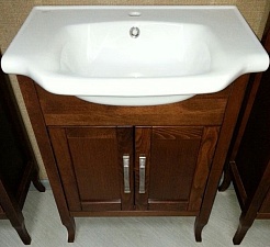 Opadiris Тумба с раковиной Мираж 65 орех – фотография-2