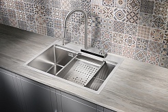 Milacio Мойка кухонная Denia 68 Steel со смесителем нержавеющая сталь – фотография-5