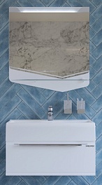 Velvex Мебель для ванной Crystal Cub 70 белая – фотография-1