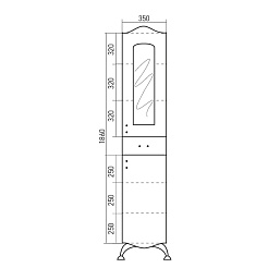 Mixline Пенал для ванной Вивальди – фотография-2