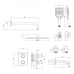 Lemark Душевая система Yeti LM7842C – фотография-2