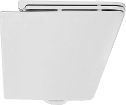 Azario Унитаз подвесной Teramo AZ-0052 безободковый белый – фотография-4