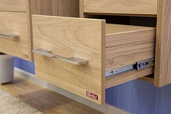 Sanflor Мебель для ванной Ларго 2 80 R Q 80, вяз швейцарский – фотография-8