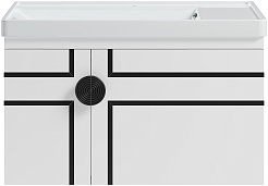 Brevita Тумба с раковиной Oslo 80 белая – фотография-1