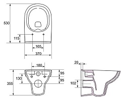 Cersanit Унитаз подвесной City Clean On микролифт – фотография-2