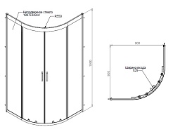Am.Pm Душевой уголок Gem W90G-401-090WT – фотография-4