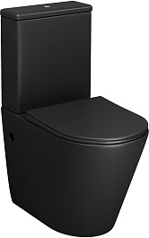 Grossman Унитаз компакт Color GR-4480BMS черный матовый – фотография-1