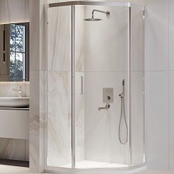 RGW Душевой уголок Passage PA-86 90x120 профиль хром стекло прозрачное – фотография-1