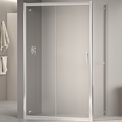 RGW Душевой уголок Passage PA-76-1 (PA-016 + Z-060-2) 160x100 профиль хром стекло прозрачное – фотография-1