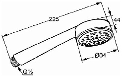 Kludi Душевая лейка "Zenta 606000500" – фотография-2