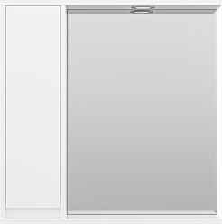 Misty Мебель для ванной Гармония 80 L белая – фотография-7