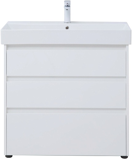 Aquanet Мебель для ванной Nova Lite 85 белая глянцевая – фотография-4
