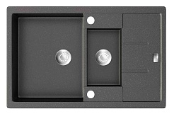 Zorg Кухонная мойка "GraniT" GZR-78-2-50 AMELIA черный – фотография-1