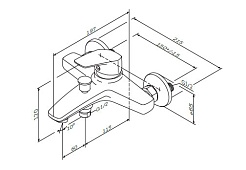 Am.Pm Смеситель Gem F9010000 для ванны с душем – фотография-7