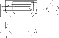 ABBER Акриловая ванна AB9272-1.7 170x70 – фотография-3