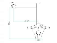 Zorg Смеситель для кухни "SZR-1219-7В JUS" – фотография-2