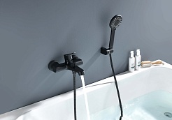 Aquatek Душевая система Оберон AQ1249MB матовый черный – фотография-4