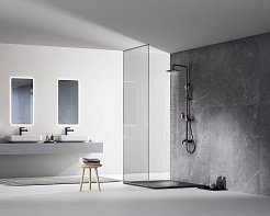 Lemark Душевая система Tropic LM7002BL черная – фотография-2