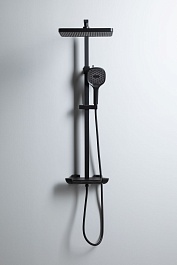 Allen Brau Душевая стойка Infinity 5.21030-31 черный матовый – фотография-9