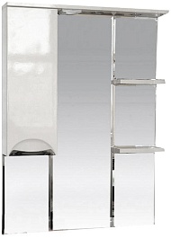 Misty Зеркальный шкаф Жасмин 75 L белый, эмаль – фотография-1