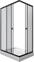 Triton Душевой уголок Вента Блэк 120/80 Щ0000054464