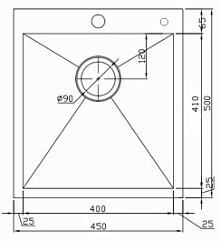 Hoffger Мойка для кухни 4550 Black – фотография-3