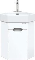 Onika Тумба под раковину Айленд 35 подвесная угловая белая