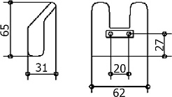 Keuco Крючок Industrie 14 41413 010000 – фотография-3