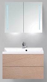 BelBagno Тумба с раковиной REGINA 800 Rosso Basalto – фотография-4
