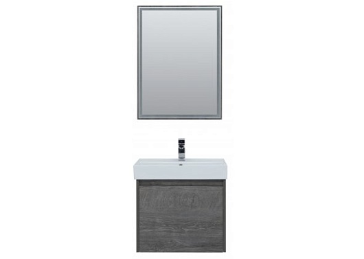 Aquanet Тумба с раковиной Nova Lite 60 дуб рошелье – фотография-4