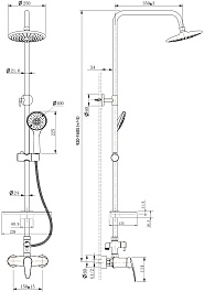 Lemark Душевая система Linara LM0460C хром – фотография-2