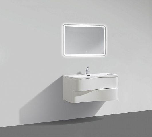 BelBagno Мебель для ванной FORMICA 90 Bianco Lucido – фотография-6